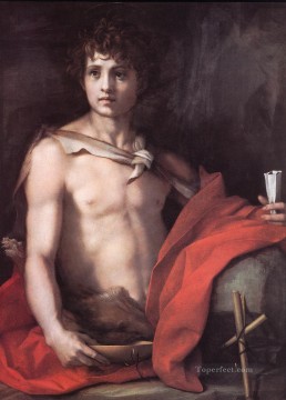 Andrea del Sarto Painting - San Juan Bautista manierismo renacentista Andrea del Sarto